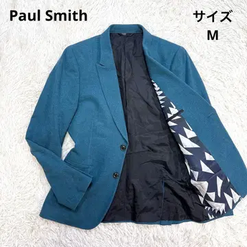 [ 컨디션 최상 ] 폴스미스 테일러드 자켓 기하학 패턴 그린 M