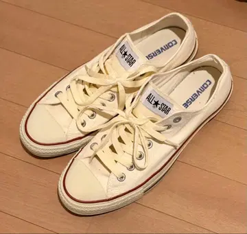 CONVERSE ALL STAR 크림 화이트 스니커즈 로우컷