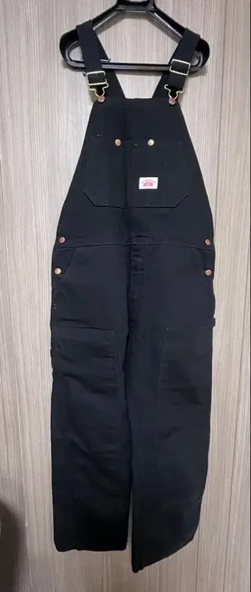 ROUND HOUSE 블랙 오버롤