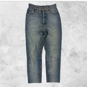 빈티지 블루 데님 하이웨스트 데님 W30