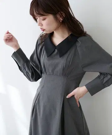 natural couture 원피스 탈부착 카라 레트로