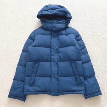 올드 유니클로 다운 코트 자켓 점퍼 S 파랑 아우터