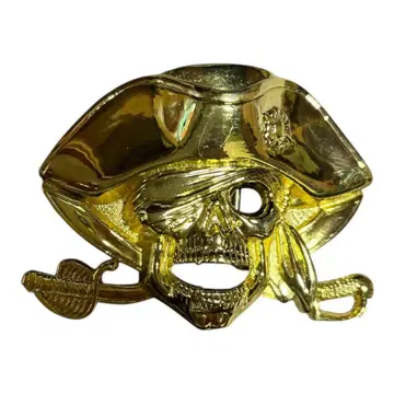 해적 두개골 반지 금속제 남성용 벨트 버클