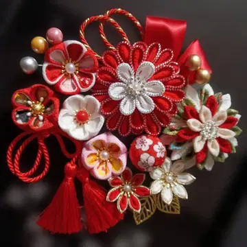 츠마미세이쿠 머리 장식 시치고산 성인식