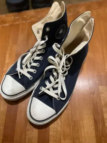 CONVERSE 남성용 하이컷 스니커즈 네이비