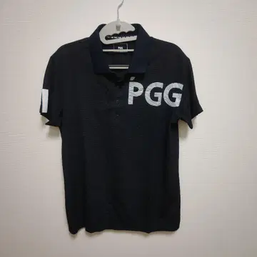 PGG 블랙 피케 셔츠 남성 의류