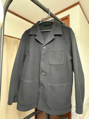 니트 멜톤 자켓 코트