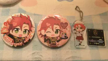 미타카 아사히 아모카페 캔뱃지 아크릴 키링 프리파라 WITH