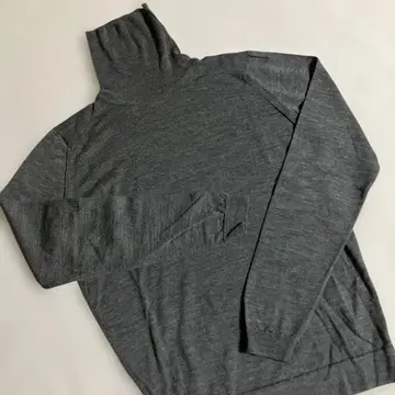 존스메들리 터틀넥 차콜 그레이 울 100%