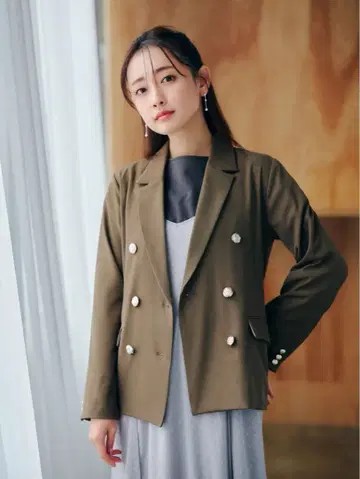 코히나 cohina 골드 버튼 더블 자켓 테일러드 자켓