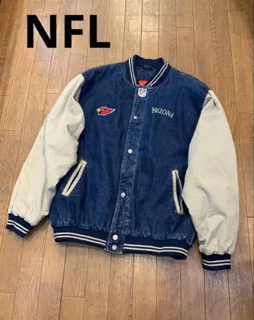 레어 NFL 애리조나 카디널스 데님지 바시티 자켓 XL 상당