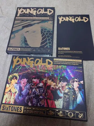 SixTONES YOUNG GOLD 초회반 4디스크 세트 라이브 DVD
