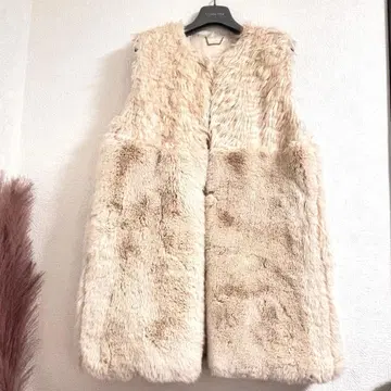 새상품급 CELFORD (셀포드) 에코 퍼 베스트 / 지레 복슬복슬