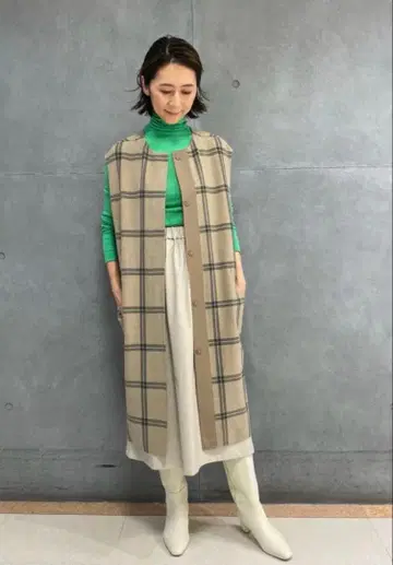 Ballsey 코튼 실크 리브 터틀넥 투모로우랜드