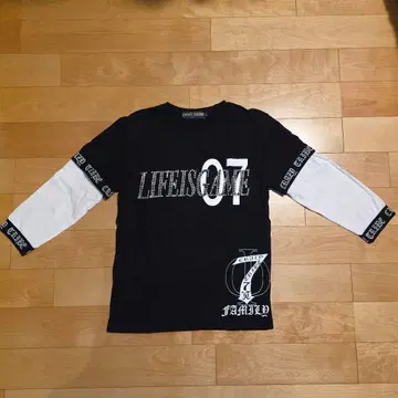 CRAZY TRIBE 긴팔 티셔츠 블랙/화이트 07