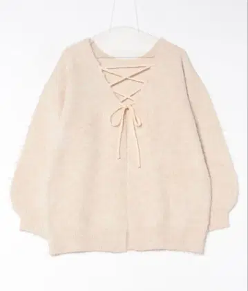 아프레 주르 니트 가디건 핑크