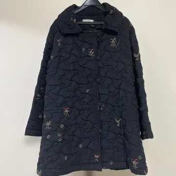 시선당 블랙 퀼팅 자켓 코트 충전솜