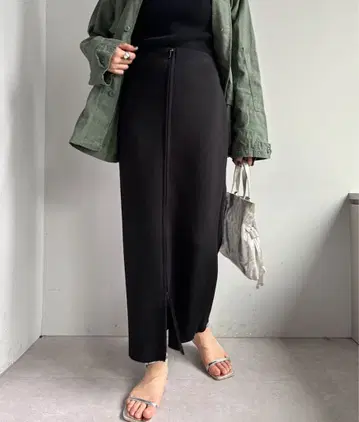 SHENERY 시너리 더블 ZIP 분또 타이트 스커트 38 사이즈