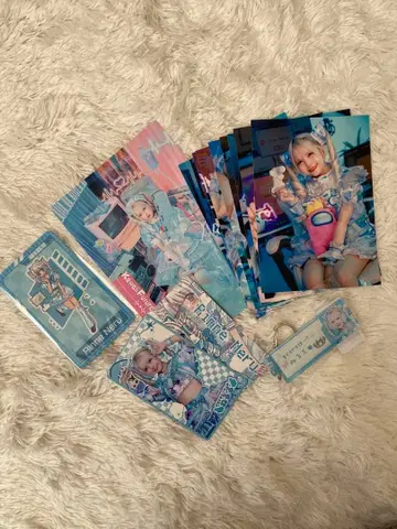 [린네 네루] 굿즈 묶음 판매 NANIMONO 사진 카드 아크링 키링