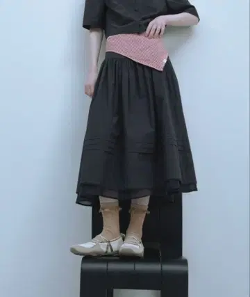 rockfish clor COTTON FLARE SKIRT