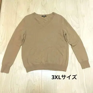 UNIQLO 유니클로 캐시미어 V넥 스웨터 긴팔 캐시미어 100%