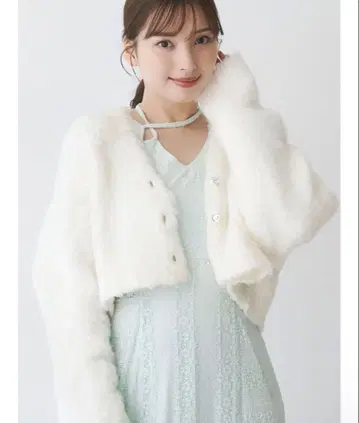 MERCURYDUO 샤기 크롭 가디건