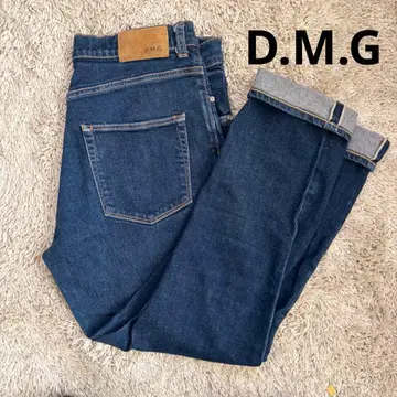 도밍고 D.M.G 셀비치 데님 스트레이트 슬림 네이비 L