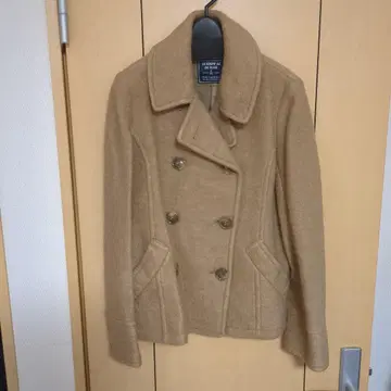 미착용 AS KNOW AS DE BASE 베이지 피코트 울