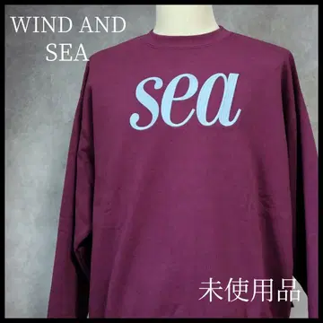 WIND AND SEA 맨투맨 미사용품 L 사이즈 자수 로고 퍼플