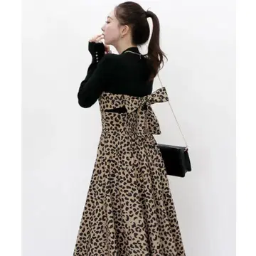 당일 발송 로얄 파티 ROYAL PARTY 2WAY 레오파드 롱