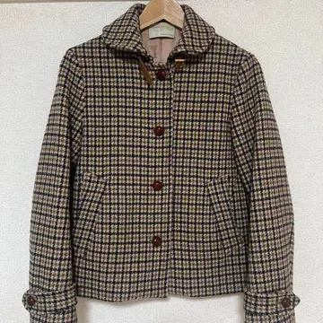 IENA 하운드투스 패턴 울 코트