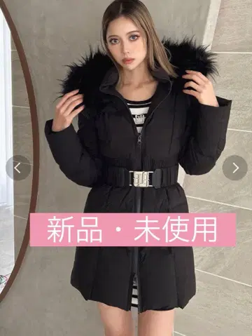 GYGY 벨트 포함 롱 다운 코트