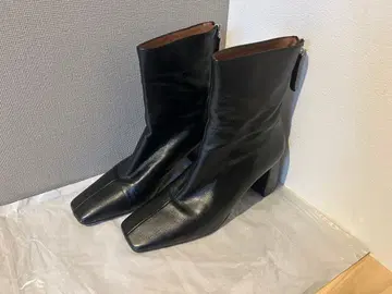 [ 천연 가죽 ] ANGEL ALARCON 가죽 부츠 스퀘어토 38