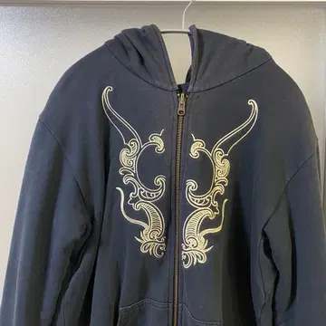 네이비 풀 집업 후드티 리버서블