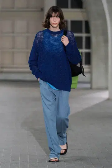 [ AURALEE 24SS ] 코튼 메쉬 니트 사이즈 3