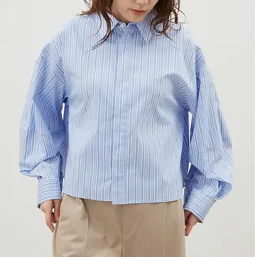 mila owen(미라 오웬) 앞뒤 2way 볼륨 구축 슬리브 셔츠