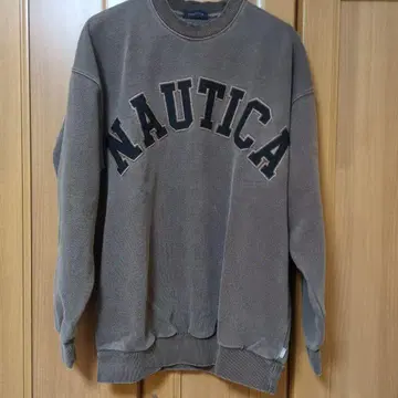 NAUTICA 빅 로고 맨투맨 M 브라운