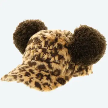 미키마우스 레오파드 무늬 캡