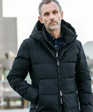 AKM/스탠드넥 레이어드 다운 자켓 L 사이즈