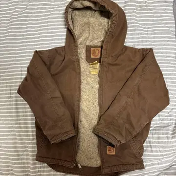 BERNE 브라운 플리스 라이닝 자켓