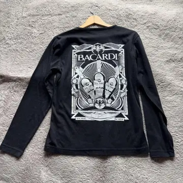 [ Vintage ] 바카디 긴팔 T셔츠 M 사이즈 블랙 레어