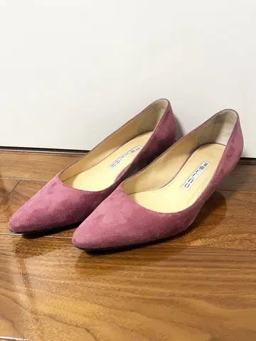 펠리코 PELLICO 스웨이드 펌프스 핑크 35 약 22.5cm