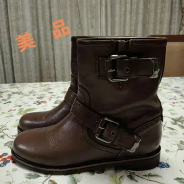 츠모리치사토 가죽 엔지니어 부츠