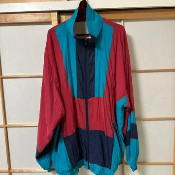 나일론 자켓 빨간색 파랑 네이비