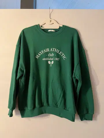 클럽 로고 맨투맨 그린 한국