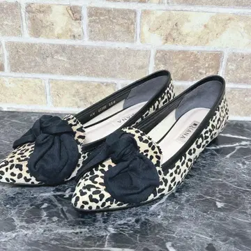 [ 2200 ] 새상품급 다이애나 플랫슈즈 레오파드 무늬