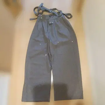 Casper John 더블니 서스펜더 슬랙스 M 그레이쉬 베이지