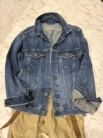plage 다크 블루 데님 자켓