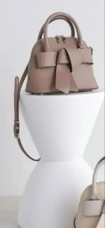 내추럴 뷰티 베이직 보우 리본 미니 보스턴 백