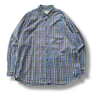 L.L.Bean 엘엘빈 체크 플란넬 셔츠 XL 버튼 다운